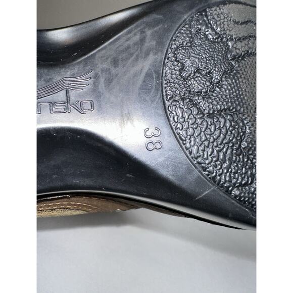 Dansko Harper Brown Oiled Leather Shearling Lined Calf Foldover Ankle Boots US 8 - Picture 12 of 12